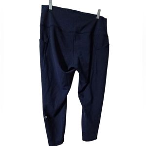 Lululemon 16 Women's Fast and Free HR 25" Excercise Tight leggings True Navy